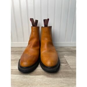 Workmen-V Leather Chelsea Work Boots Pull On Goodyear Welt Mens 12 D Honey Used